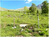 Koča na planini Kuhinja - Planica below Krn